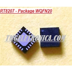 RT8207 - CI RT8207MZQW, PWM controller Low-Power DDRIII/DDRIV Memory Power Supply Memory Power Supply Control SMD WQFN-20L 3x3 - RT8207MZQW - PWM control Low-Power DDRII/DDRIII - SMD 20Pinos ±3mm x ±3mm